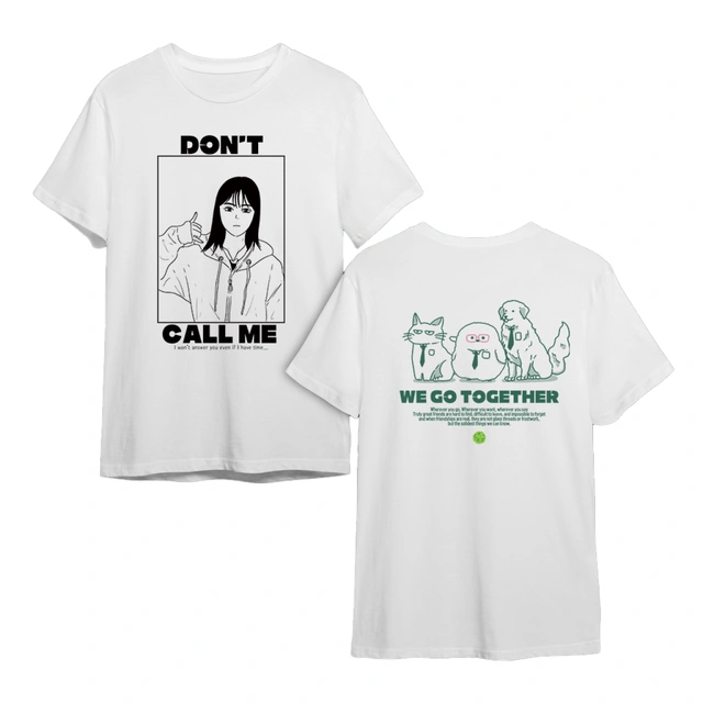 혹성의 아이 티셔츠(WE GO TOGETHER, DON'T CALL ME) 목업 이미지